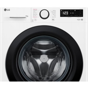 LG F4WR510SBW, 10 kg, 1400 RPM, Clasa A, Inverter Direct Drive, Steam, Smart Diagnosis, AI DD, AI Wash, Alb