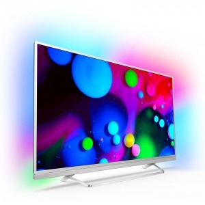 Philips Smart TV Android 55PUS6482/12 Seria PUS6482/12 139cm argintiu 4K UHD HDR Ambilight cu 3 laturi
