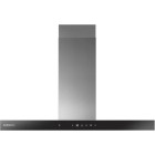 Hota Samsung decorativa NK36C5703TS/UR, Putere de absorbtie 744 m3/h, Clasa A, 4 trepte, Iluminare LED, SmartThings, 90 cm, Inox/Negru