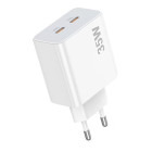 Incarcator retea Lamtech LAM113096, QC3.0, PD, 35W, 2x USB-C, White