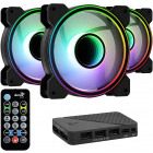 Ventilator Aerocool Mirage 12 ARGB Pro 120mm ​Three Fan Pack
