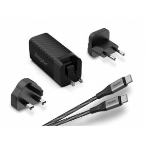 Energizer A90MUC, 1x USB-C, 1x USB, 90W, cablu USB-C (adaptor US, UK, EU)