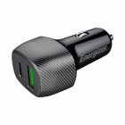 Incarcator auto Energizer D38BK, 1x USB-C, 1x USB, 38W, Black, Quick Charge 3.0