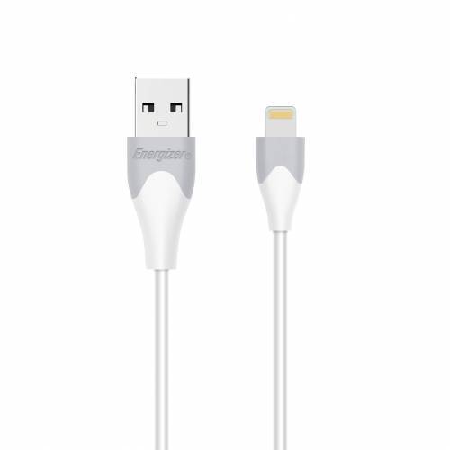 Cablu de date / adaptor Energizer Bicolor, USB Male la Lightning Male, 1.2 m, White