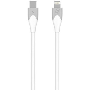 Energizer Bicolor, USB-C Male la Lightning Male, 2 m, White