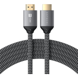 Satechi HDMI Male - HDMI Male, v2.1, 2m, gri-negru