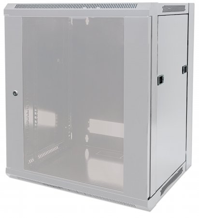 Cabinet metalic Intellinet 711944 15U Wall mount, 770 x 570, Glass door, Gri