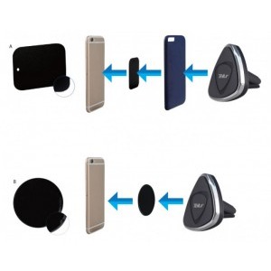 Tellur Universal, Magnetic Holder Vent, negru
