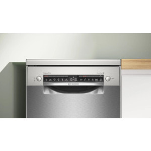 Bosch SPS4HMI49E, Slim, 10 seturi, 6 programe, Clasa E, ExtraDry, VarioFlex, Rackmatic, 45 cm, Inox