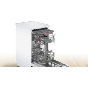 Bosch SPS4HMI49E, Slim, 10 seturi, 6 programe, Clasa E, ExtraDry, VarioFlex, Rackmatic, 45 cm, Inox