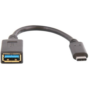 Cablu periferice TnB USB tip A 3.0 Female la USB-C Male, 0.10 m, Negru