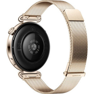 Huawei Watch GT 6, 41mm, Gold Stainless Steel, curea Gold Milanese
