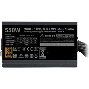 Cooler Master MWE Bronze 550 V3, 80+ Bronze, 550W