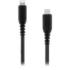 Cablu de date / adaptor TnB Xtremwork USB-C Male la Lightning Male, 1.5 m, Black, amperaj maxim suportat 3A