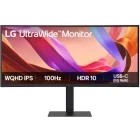 Monitor LED LG UltraWide 34U650A-B Curbat 34 inch UWQHD IPS 5 ms 100 Hz USB-C HDR