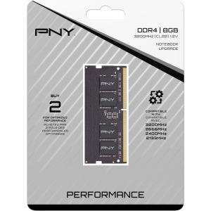 PNY Performance, 8GB, DDR4, 3200MHz, CL22, 1.2v