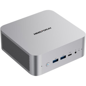 Mini PC Minis Forum X1, Procesor AMD Ryzen 7 H255 3.8GHz Hawk Point, no RAM, no Storage, Radeon 780M, no OS