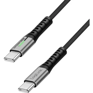 Cablu de date / adaptor Logilink CU0441 USB-C Male la USB-C Male, 240 W, 0.5 m, Black