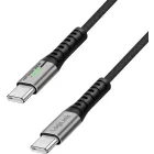 Cablu de date / adaptor Logilink CU0444 USB-C Male la USB-C Male, 240 W, 2 m, Black