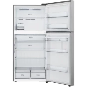 LG GTFV61PYBQD, 609 L, Clasa E, No Frost, Smart Inverter, LinearCooling, Door Cooling+, Multi Air Flow, ThinQ, Dozator apa, 184 cm, Argintiu