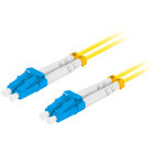 Cablu retea Lanberg Fiber Optic Patchcord SM LC/UPC-LC/UPC Duplex 3 m LSZH Yellow