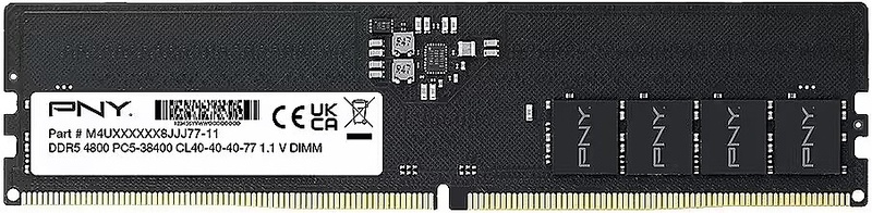 Memorie PNY Performance 8GB DDR5 4800MHz CL40 1.1v Bulk