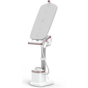Tefal Aparat de calcat vertical cu abur Ixeo Vision QT1811E0, 2200W, 80g/min, Alb/Roz