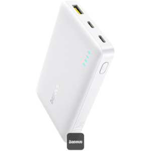 Baterie externa Baseus EnerFill FP21, 10000 mAh, 1x USB, 2x USB-C, 22.5 W, White