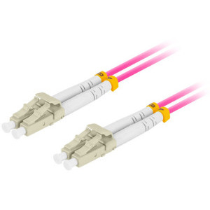 Cablu retea Lanberg Fiber Optic Patchcord MM LC/UPC-LC/UPC Duplex OM4 5 m LSZH Violet