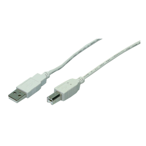 Cablu periferice Logilink USB 2.0 tip A Male - USB 2.0 tip B Male 1.8m, Gri