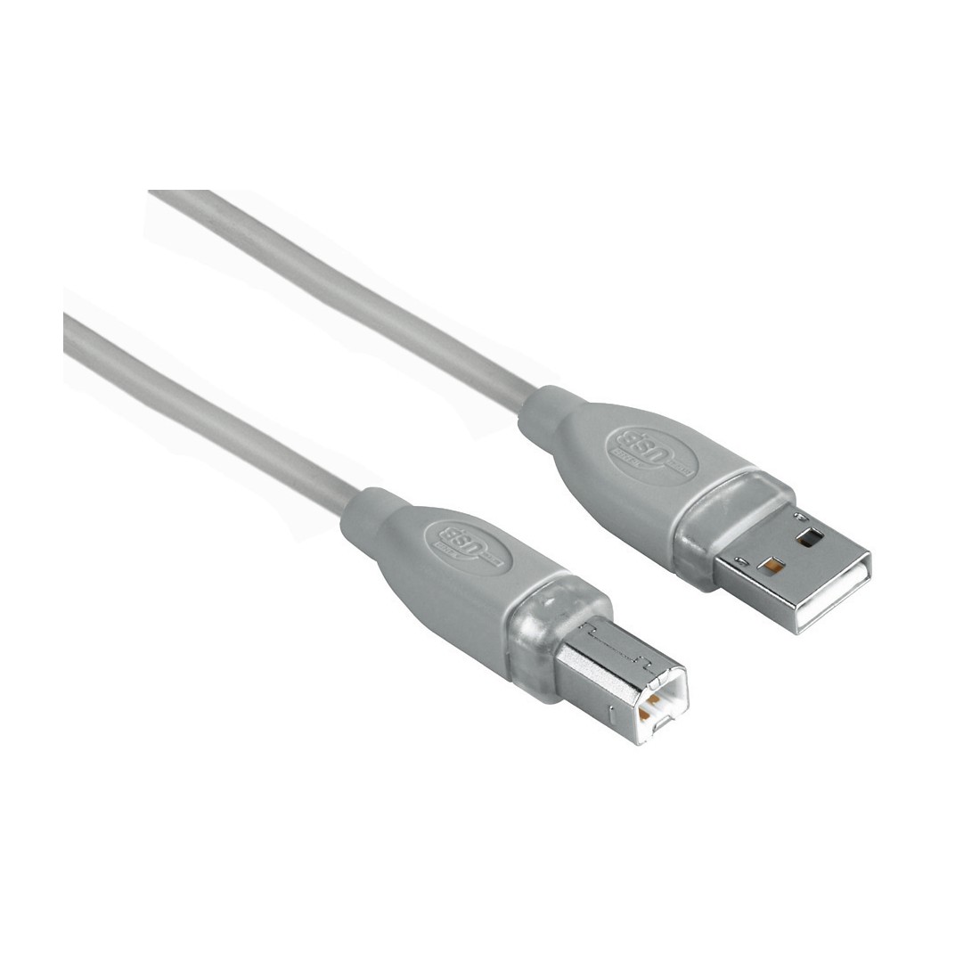 Cablu periferice Hama USB 2.0 Male tip A - USB 2.0 Male tip B, 7.5m, gri
