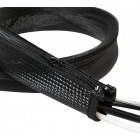 Logilink Cable management with zipper, black