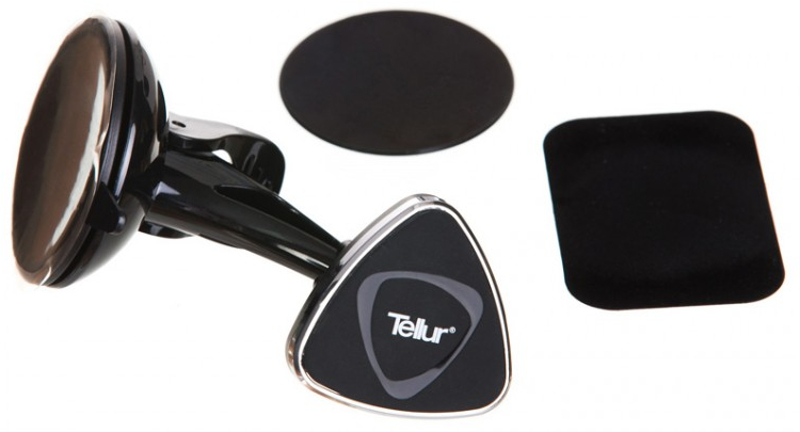 Suport GSM Tellur Universal, Magnetic pentru bord/parbriz, negru