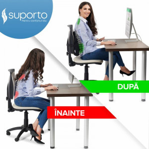 Suporto Perna ortopedica lombara pentru scaun de birou sau masina
