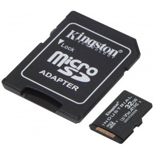 Card memorie Kingston MicroSDHC Industrial Class 10 UHS-I 32GB + Adaptor