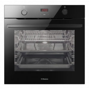 Hansa X-Type BOES684620, Electric, 77 L, Clasa A, Grill, Negru