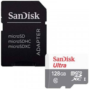 SanDisk Micro SDXC UHS-I Clasa 10 128GB + Adaptor SD