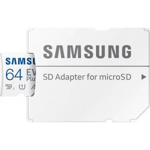 Samsung Micro SDXC EVO Plus UHS-I U1 Clasa 10 64GB + Adaptor, 160MB/s