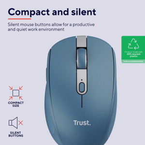 Trust Ozaa Compact Multi-Device Wireless Blue