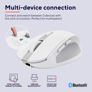 Trust Ozaa Compact Multi-Device Wireless White