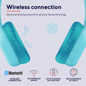 Trust On-Ear, Nouna Wireless Blue