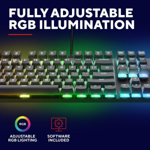Trust GXT 871 Zora RGB Huano Switch Mecanica Black