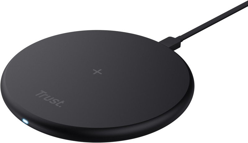 Incarcator wireless Trust Viro, Fast Wireless Charger 15W, Black, cu cablu USB-C
