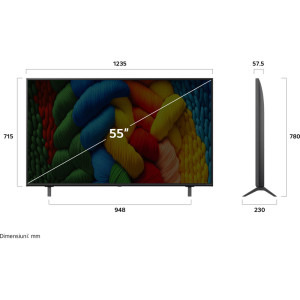 LG Smart TV 55NANO80A3B Seria NANO80 139cm 4K UHD HDR
