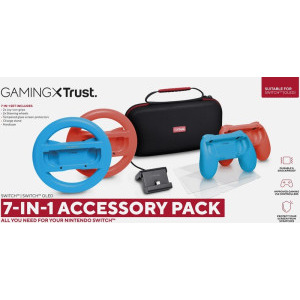 Trust GXT 1249 7-in-1 Accesorii Red/Blue pentru Nintendo Switch