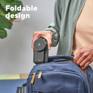 Trust 3-in-1, Viro, Wireless Magnetic Charge Stand pentru iPhone, Apple Watch si AirPods, Black