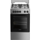 Aragaz Arctic AGG5611DTTLXN, Gaz, 4 arzatoare, Sistem de siguranta, Aprindere integrata, Grill, Rotisor, 50 cm, Inox