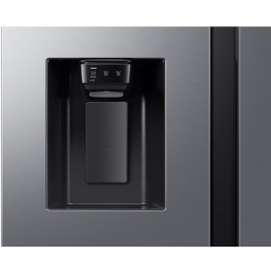 Samsung RS70F64KETEO, 640 L, Clasa E, Full No Frost, Digital Inverter, All Around Cooling, SpaceMax, Metal Cooling, AI Energy, SmartThings, Dozator de apa & gheata, Control electronic, 178 cm, Argintiu