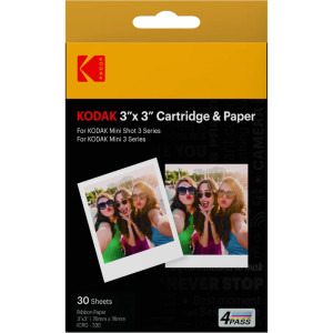 Kodak Cartus ICRG-330 Instant Foto Film 76 x 76 mm (3 x 3 inch) 30 coli