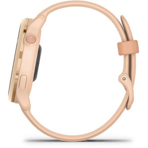 Garmin Vivoactive 6, GPS 42mm Metallic Pink Dawn, curea Pink Dawn